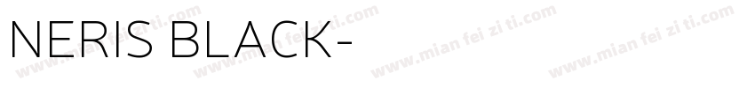 NERIS BLACK字体转换